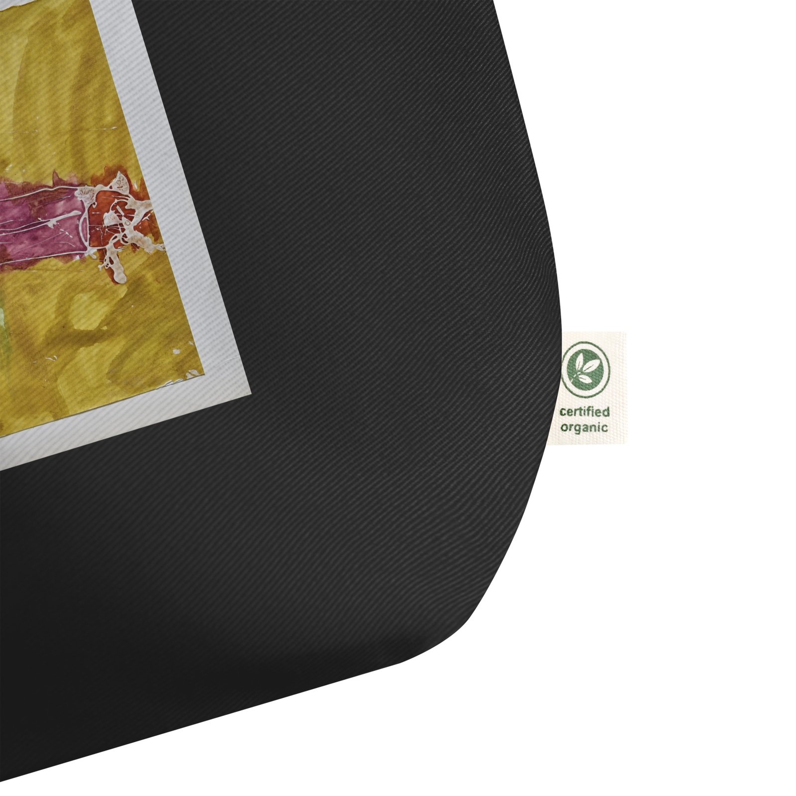 Stoffen tas van biologisch katoen met print "de oorsprong" - Afbeelding 3